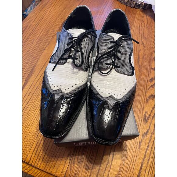Stacy Adam’s Gregorio Spectator Shoes Sz 10W - Picture 1 of 7